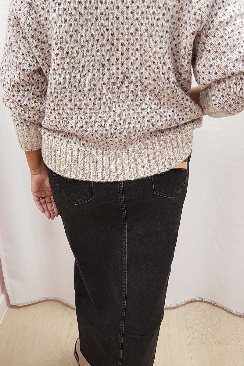 Judy Denim jeansrok Grey