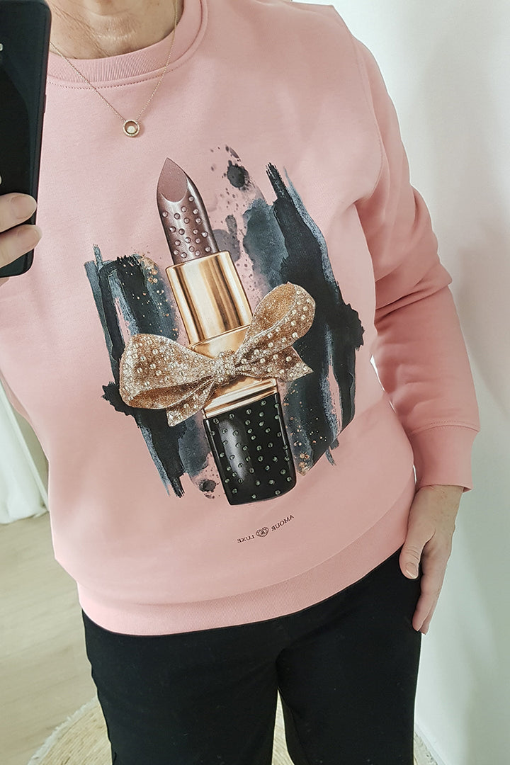 Sweater Amour&Luxe roze
